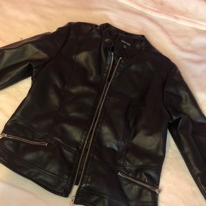 New Black Leather Jacket
